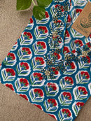 "Neelima" Hand Embroidered Cotton kurta