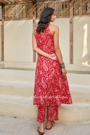 "Hairat" Hand Block Printed Co-Ord Set-2pc
