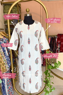 "Fitoor" Hand Block Printed Cotton kurta