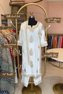"Ivory" Silk Kurta Set with Dupatta (3pc)