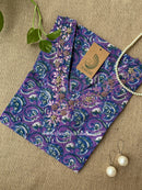 "Banafshi" Hand Embroidered Cotton kurta