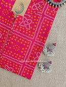 "Gulbandh" Bandhani Printed Cotton kurta