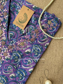 "Banafshi" Hand Embroidered Cotton kurta