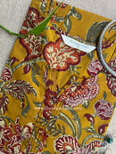 "Meher" Floral Cotton kurta