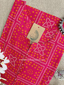 "Gulbandh" Bandhani Printed Cotton kurta