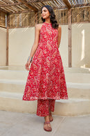 "Hairat" Hand Block Printed Co-Ord Set-2pc