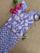 "Aabha" Purple Kantha Cotton kurta