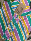 "Multicolour" Lehriya Cotton kurta