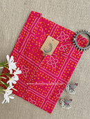 "Gulbandh" Bandhani Printed Cotton kurta