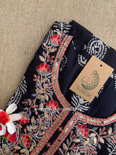 "Kalpita" Embroidered Cotton kurta