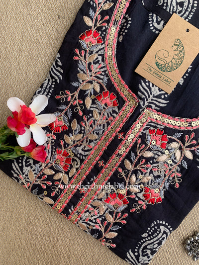 "Kalpita" Embroidered Cotton kurta