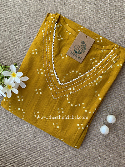 Bandhavi A line Cotton kurta