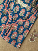 "Aarzoo" Hand Block Print Cotton kurta