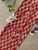 "Prayag" Block Printed Asymmetric Cotton kurta
