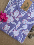 "Aabha" Purple Kantha Cotton kurta