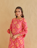 Maaru Bandhani Cotton Kurta Pant Set- 2pc