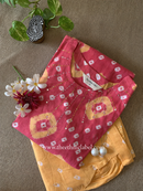 Maaru Bandhani Cotton Kurta Pant Set- 2pc