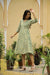 Green "Daffodil" Cotton Angrakha Dress