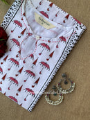 "Sitara" Block Printed Cotton Short kurta