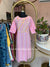 "Aabharan" Pink Embroidered Cotton kurta