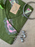 "Vasudha" Green Boota Pure Cotton kurta