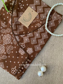 "Veda" Bandhani Printed Cotton kurta