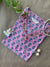 "Mridu" Hand Embroidered Block Printed Pink Cotton kurta