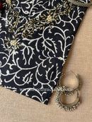 "Shabnam" Hand Embroidered Block Printed Cotton kurta