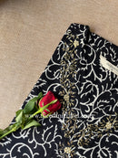 "Shabnam" Hand Embroidered Block Printed Cotton kurta