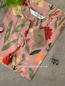 "Nazm" Floral Cotton kurta