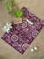 "Zahra" Wine Cotton kurta