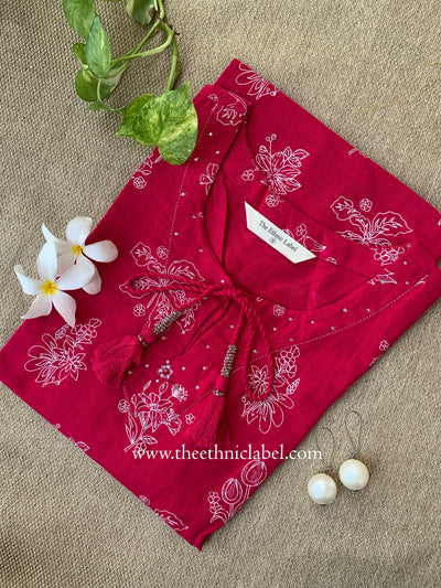 "Zumar" Rani Cotton kurta