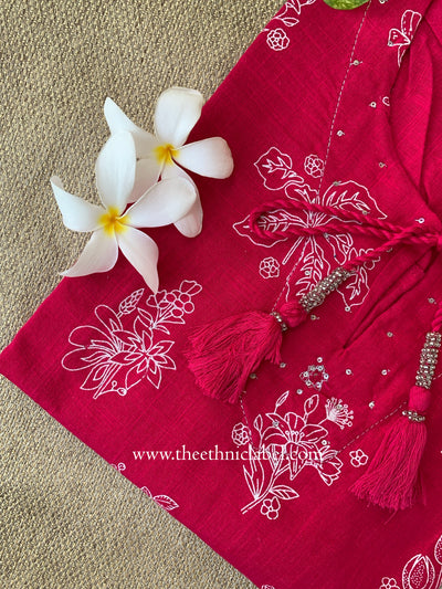"Zumar" Rani Cotton kurta