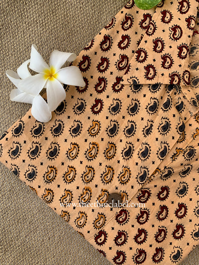 "Zarif" Collared Cotton kurta
