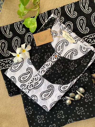 "Manthan" Cotton Kurta Set with Cotton Dupatta(3pc)