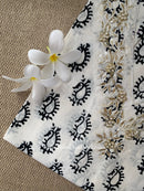 "Lehza" Hand Embroidered Block Printed Cotton kurta