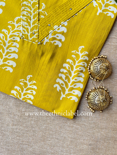 "Safina" Boota Cotton kurta