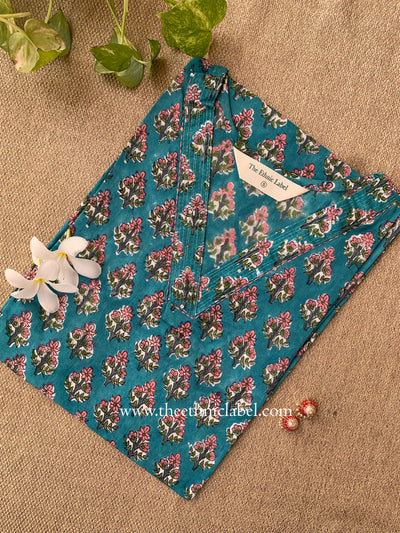 "Sakshi" Hand Block Printed Cotton kurta