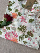 "Rakhija" Floral Cotton kurta - Big Size