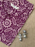 "Ashnoor" Wine Cotton kurta