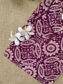 "Ashnoor" Wine Cotton kurta