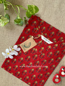"Nazaara" Boota scalloped Cotton kurta
