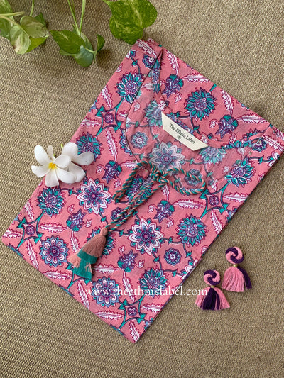 "Lafz" Pink Tassel Cotton kurta