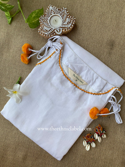 "Jahaan" White Kurta with Straight Pant-2pc