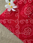 "Noorani" Bandhani Red Cotton Kurta