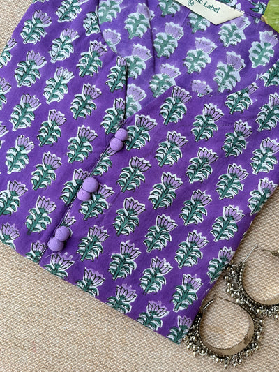 "Kinara" hand Block Printed Cotton kurta- 3xl