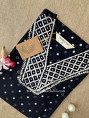 "Tvara" Hand Block Printed Black Cotton kurta