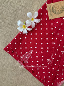 "Samra" Hand Block Printed Dark Red Cotton kurta