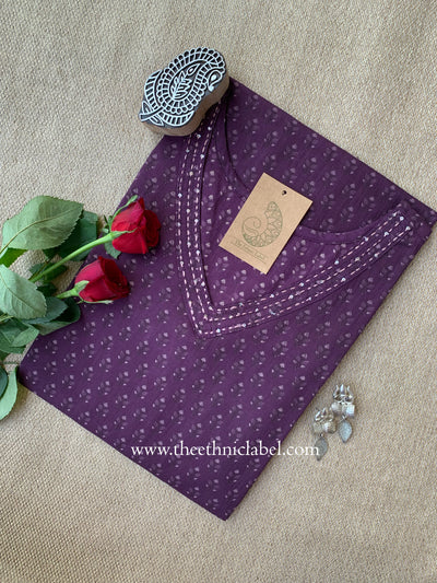 "Hoor" Kantha Cotton kurta