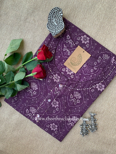 "Raabta" Mughal Kantha Cotton kurta